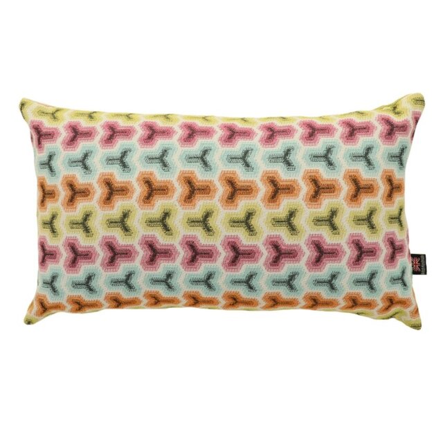 Braid Geometric Rectangle Lumbar Cushion