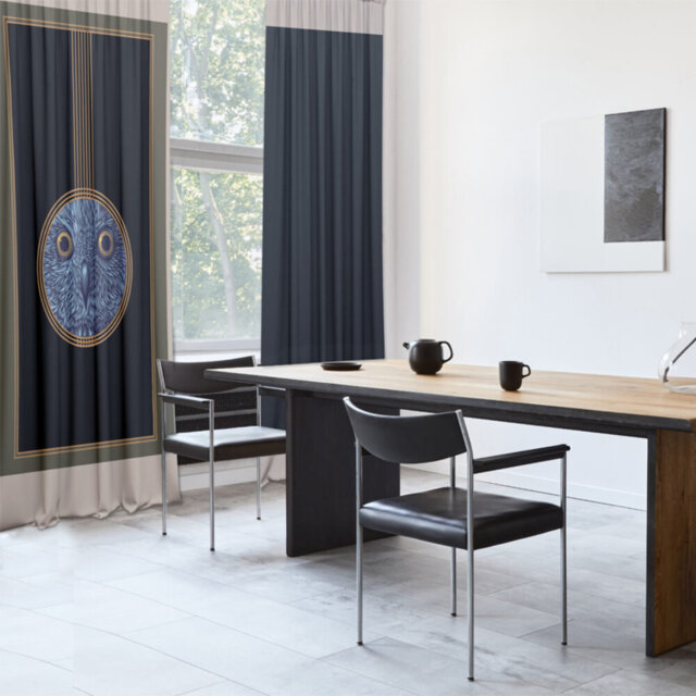 Larock Velvet Blackout Slot Top Curtain Pair