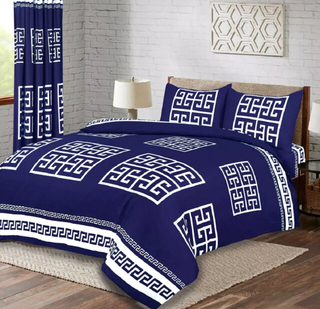 Greek Duvet Cover Set with Pillowcases â Bedding Set, Single, Double & King Size