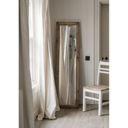 Gaubert Wood Flat Wall Mirror