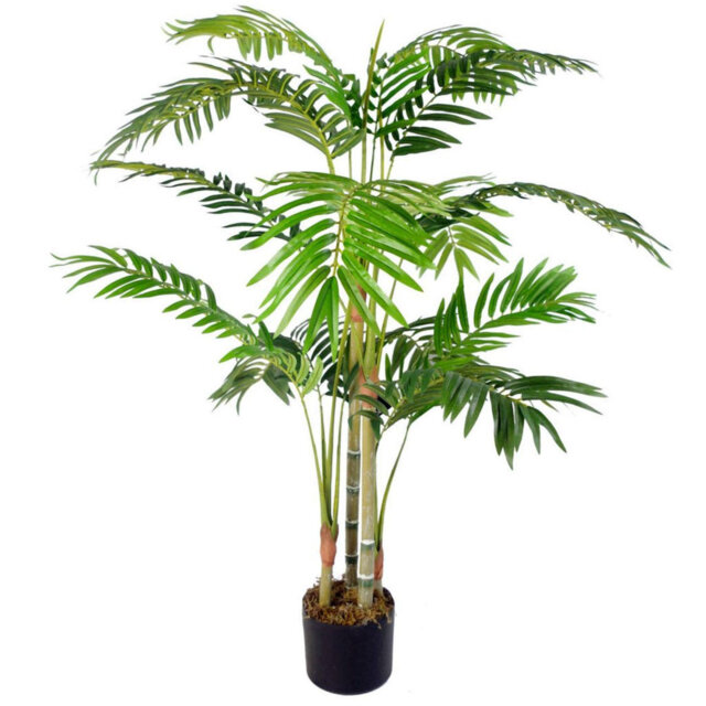 Large Artificial Palm Tree 120cm 120cm Areca 4ft Realistic Faux House Plants