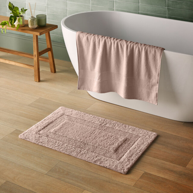 Silentnight Supersoft Rectangle Bath Mat 100% Cotton BCI