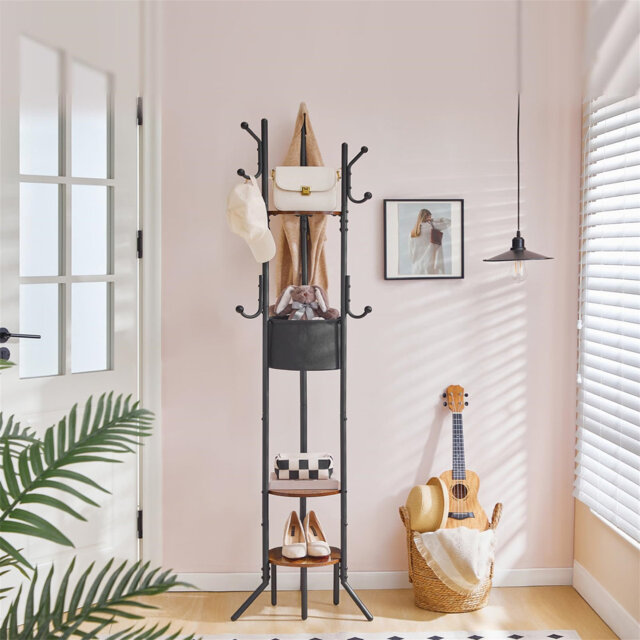 Metal 4 - Hook Coat Rack