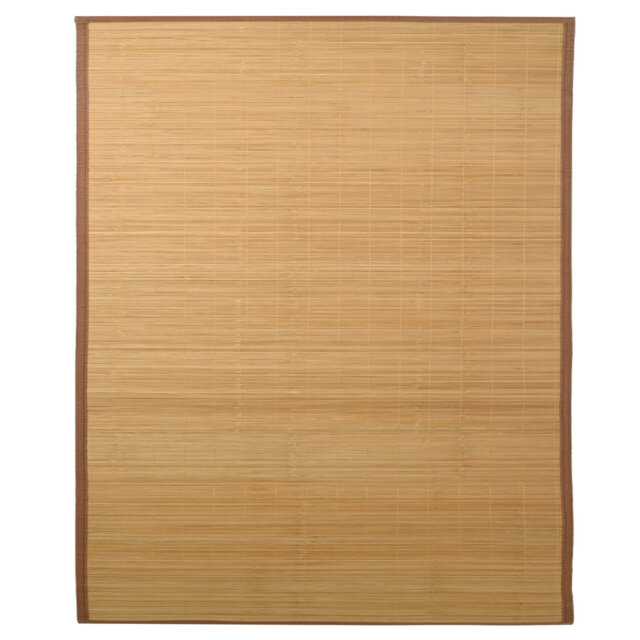 Persimmon Rectangular Bamboo Brown Rug