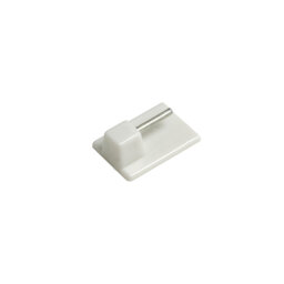 White Mild Steel/Pom 4.06cm Stick On Hook