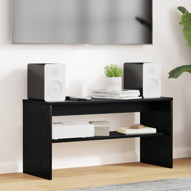 TV Cabinet Engineered Wood Living Room Furniture Media Storage Shelf