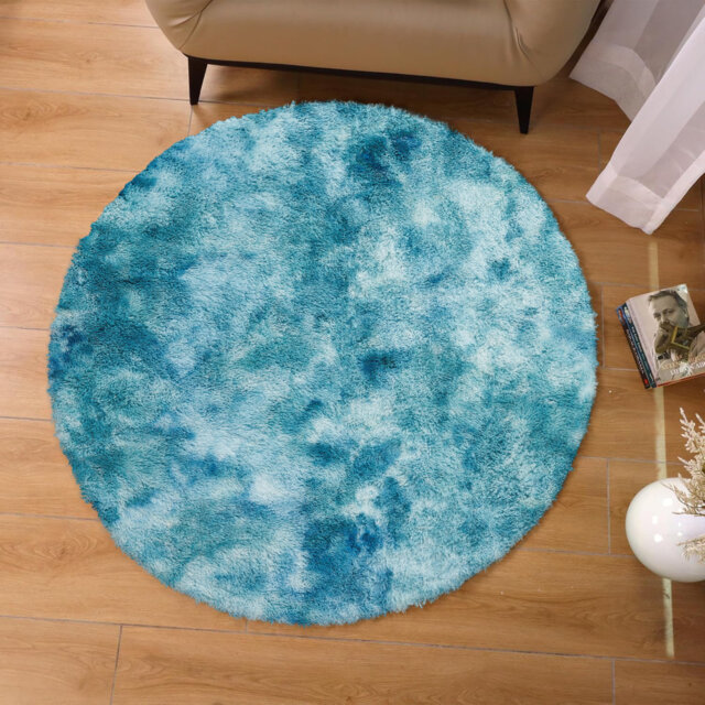Round Shaggy Area Rug â Plush Soft High Pile Floor Rug For Living Room & Bedroom