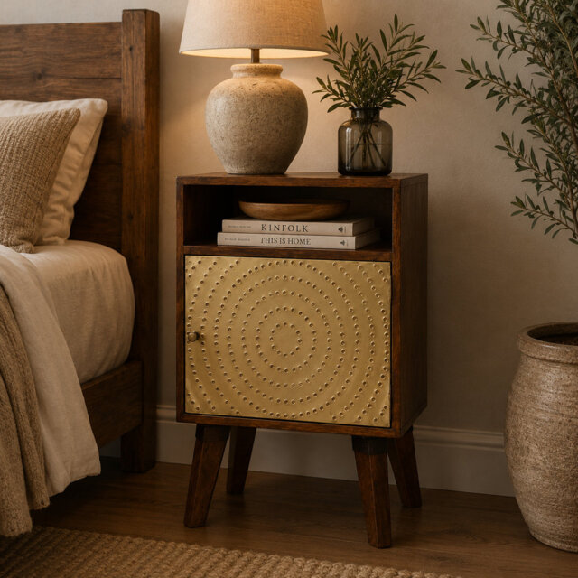 Turville 40cm W Solid Wood Bedside Table