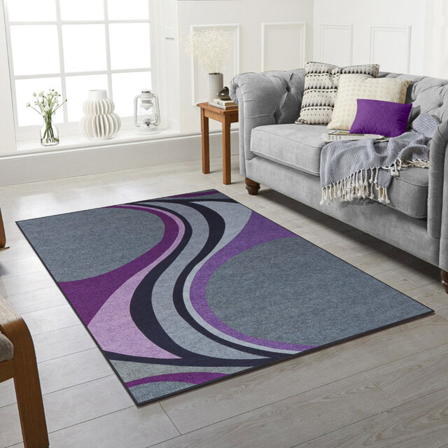 Ferncliff Violet Area Rug