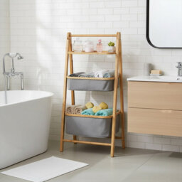 Levan Bamboo Freestanding Bathroom Shelves