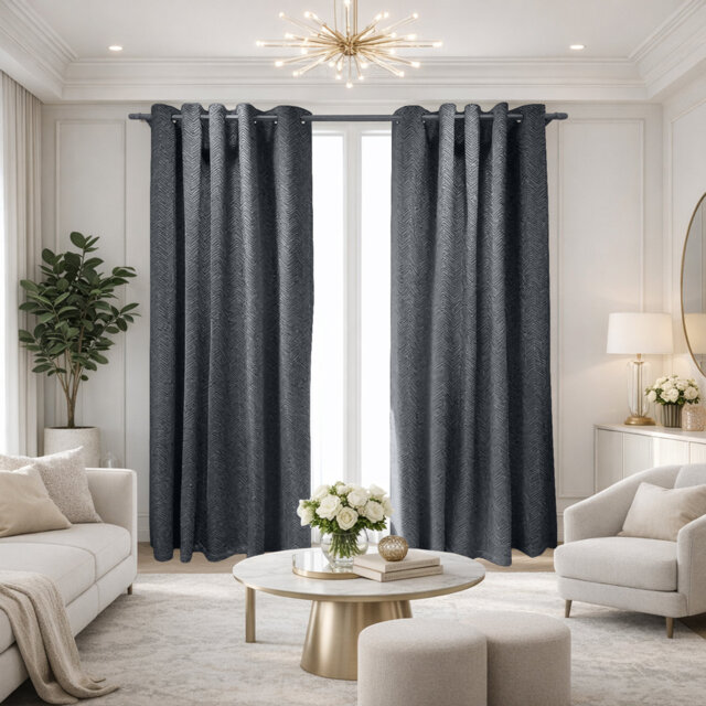 Premium Velvet Blackout Window Curtain Panels Pair Noise Reducing Thermal Insulated Light Blocking Drapes for Bedroom Living Room Décor
