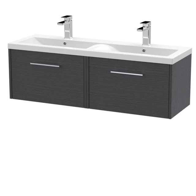Juno 1200mm Wall Hung Double Vanity Unit