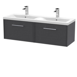 Juno 1200mm Wall Hung Double Vanity Unit