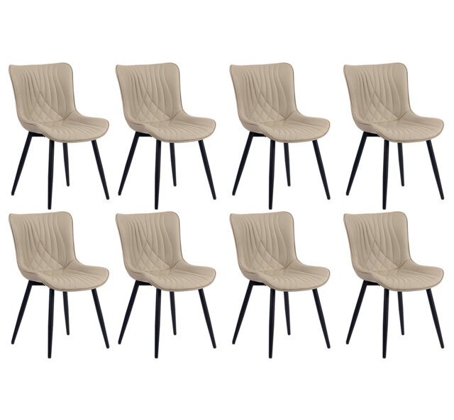 Comfortable Padded Dining Chairs with Back Easy Assembly Upholstered Side Chair, Accent Chairs for Kitchen, Dining Room