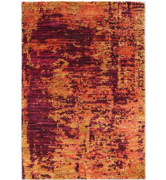 Geometric Hand Knotted 121cm X 173cm Area Rug