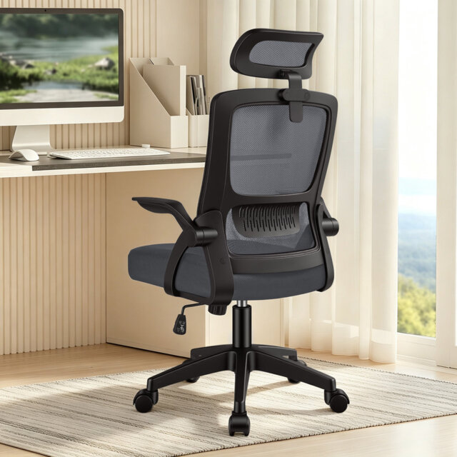 Mesh Office Chair Ergonomic Gas Lift Swivel Tilt Computer Gaming