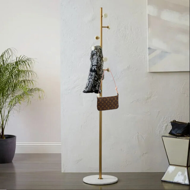 Aisel Metal Freestanding 5 - Hook Coat Rack