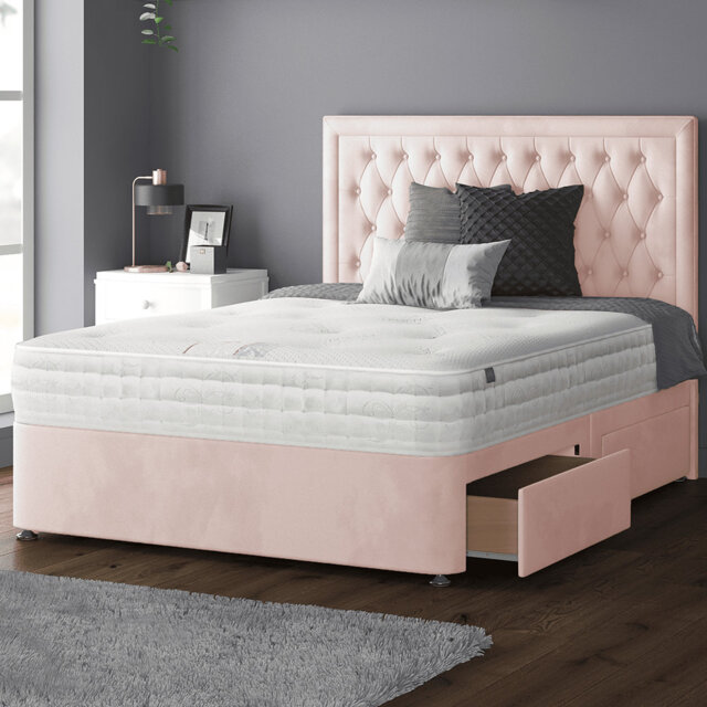 Gallego Upholstered UK Super King - DE 180 X 200 Cm Divan Bed
