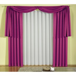 Friedland Synthetic Pencil Pleat Curtain Pair, opaque
