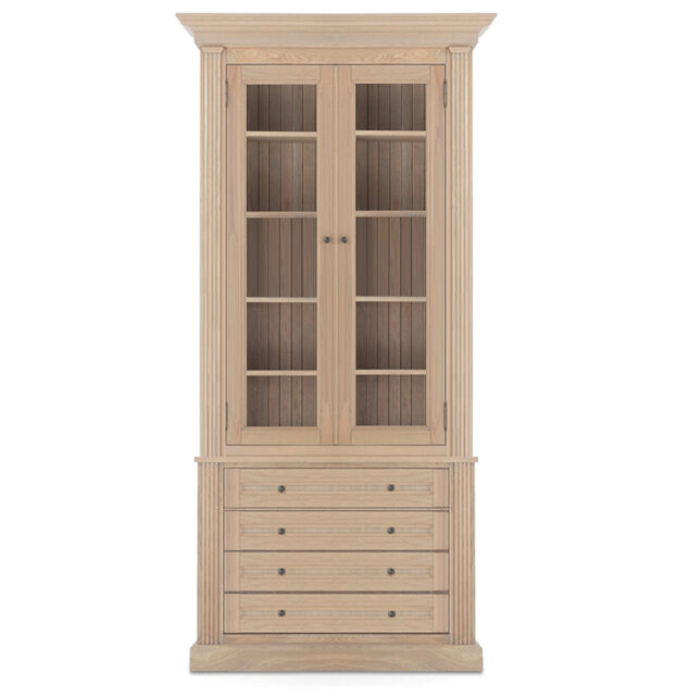 Earnistine 609.6cm H x 254cm W Library Bookcase