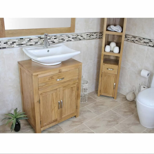 Dwyer 700mm Single Bathroom Vanity with Vessel Ceramic Basin