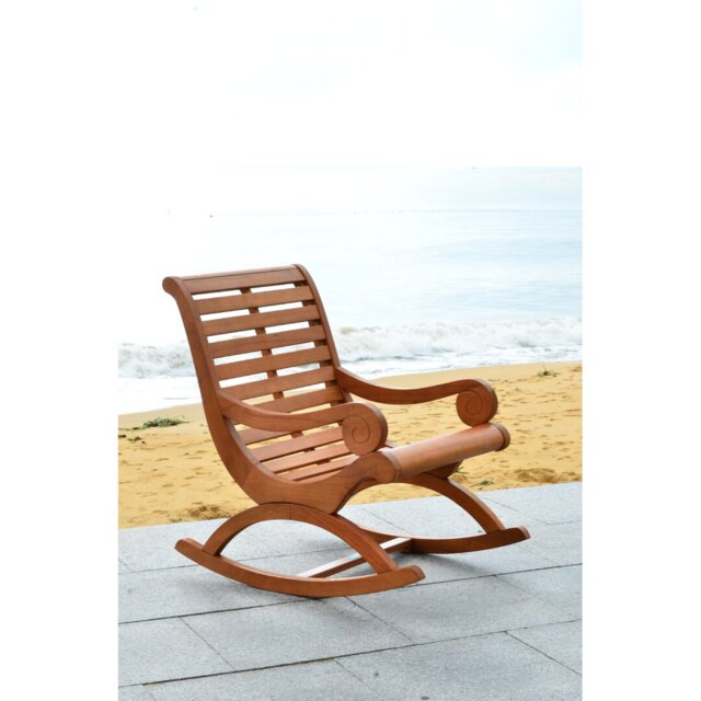 Outdoor Outdoor Annaruth Rocking Solid Wood Chair