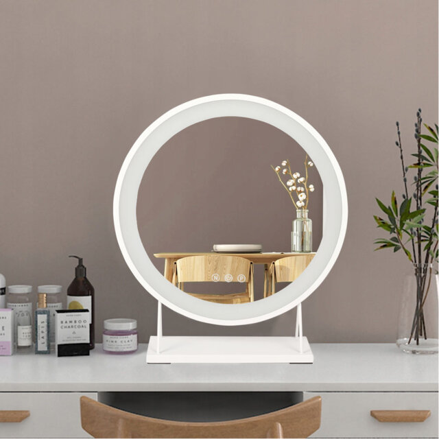 Bollen Metal Round Floor Mirror
