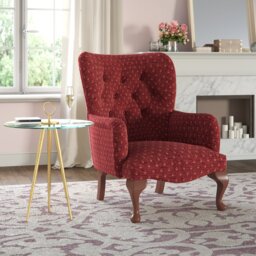 Loretta Upholstered Wingback Chair