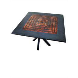 Cima Metal Base Dining Table