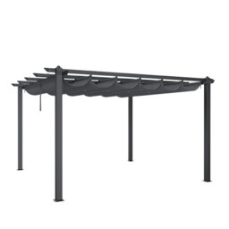 Rolanda Metal Light Grey Pergola