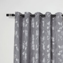 Diamante Chrome Stainless Steel Adjustable 120cm to 210cm 2cm Single Curtain Pole
