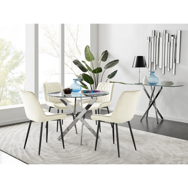 Bernell 4 - Person Dining Set