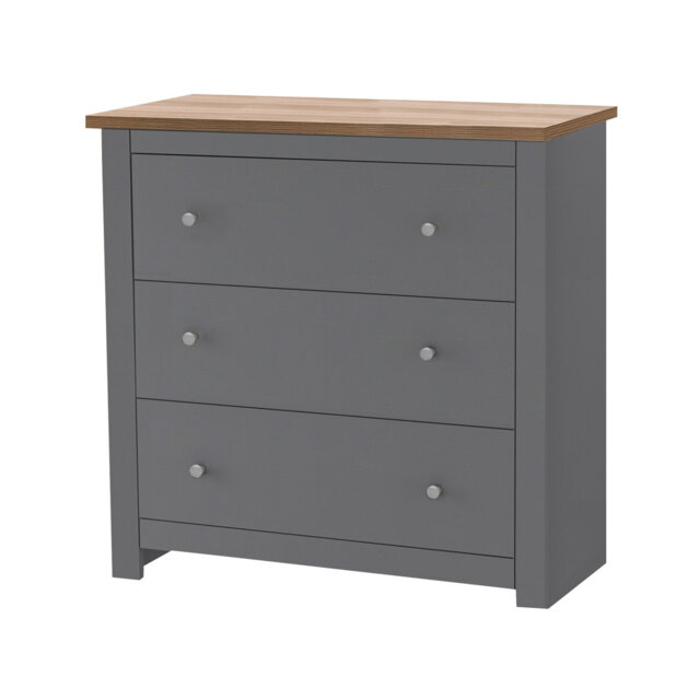 Amea 3 Drawer 79Cm W Chest of Drawers