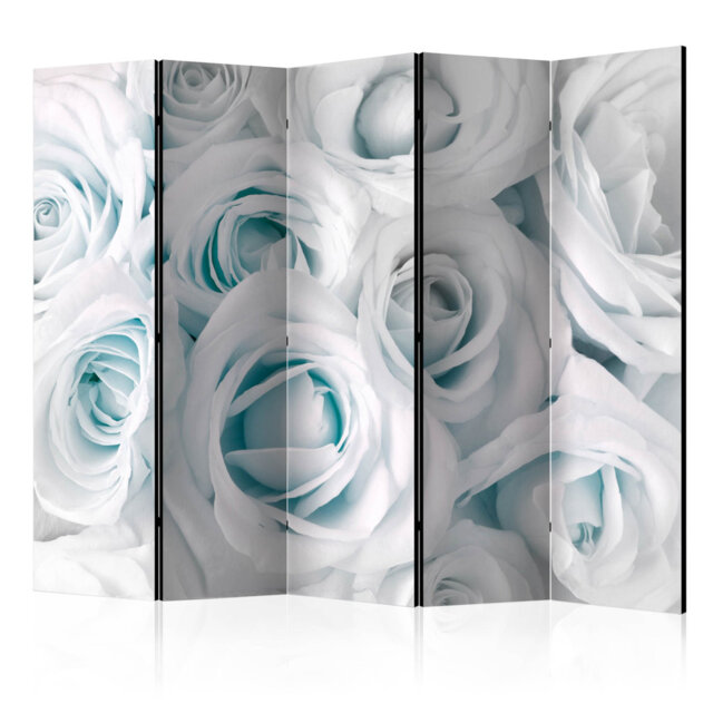 Room Divider - Satin Rose (Turquoise) II [Room Dividers]