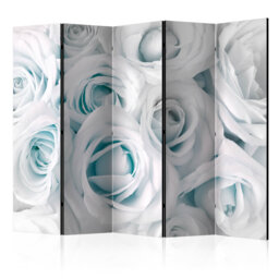 Room Divider - Satin Rose (Turquoise) II [Room Dividers]