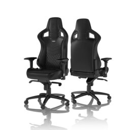 Noblechairs Adjustable Reclining Ergonomic Swiveling PC & Racing Game Chair in Black
