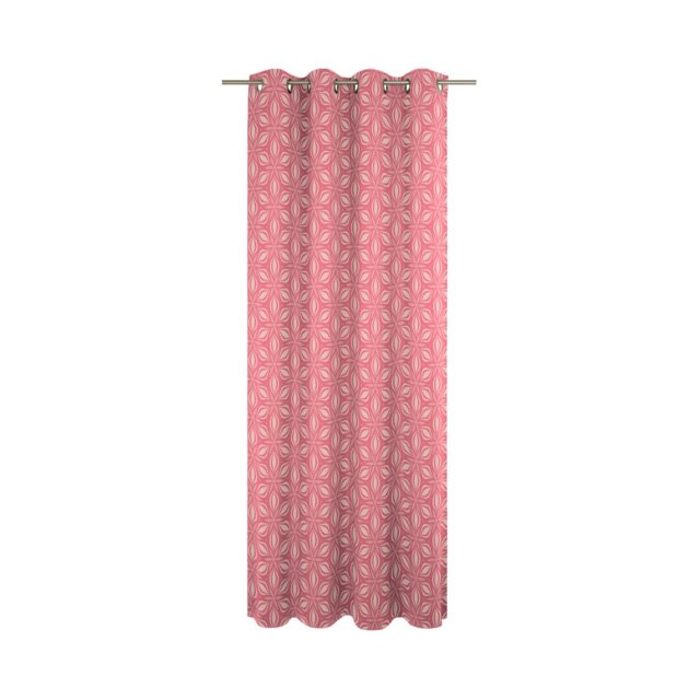 Dellview Retro Floret Eyelet Opaque Curtains