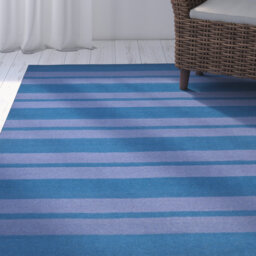 Handmade Flatweave Turquoise/Lavander Rug