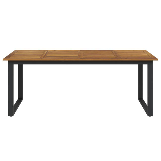Shamon Rectangular Metal Outdoor Dining Table