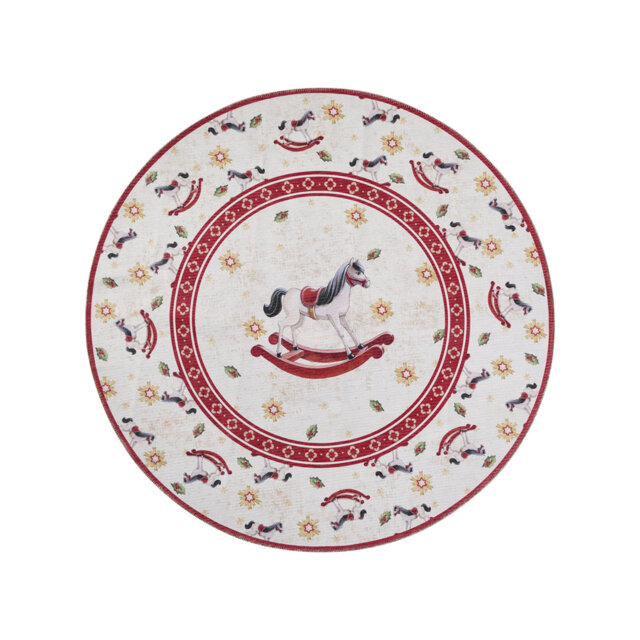Villeroy & Boch Toy's Delight Limited Edition Rocking Horse - Christmas Tree Rug Round, Xmas Tree Decorations, Christmas Holiday, Christmas Tree Colla