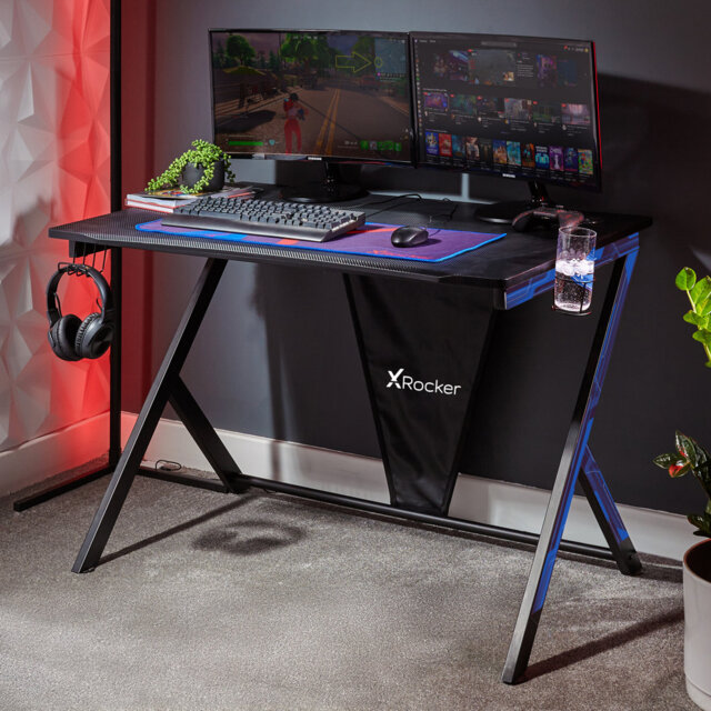 X Rocker Ocelot Gaming Computer Desk