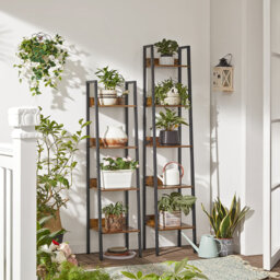 Ahmaad 170cm H x 33.8cm W Steel Ladder Bookcase