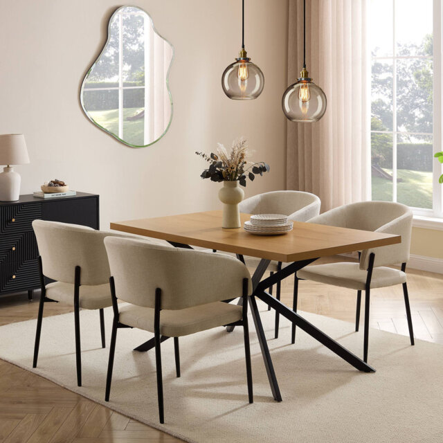 Abel Metal Base Dining Table
