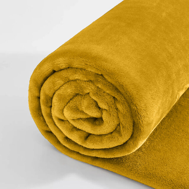 Reversible Mink Faux Fur Plush Fleece Throw/ Blanket