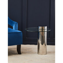 Bhodi Glass Top End Table