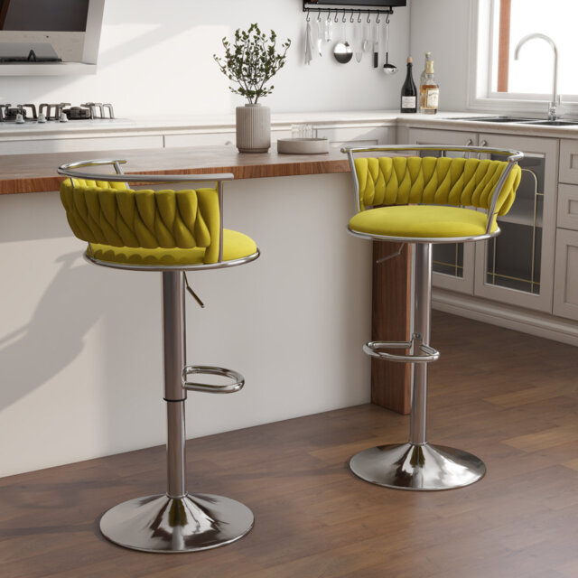 Christal Height Adjustable Swivel Bar Stool