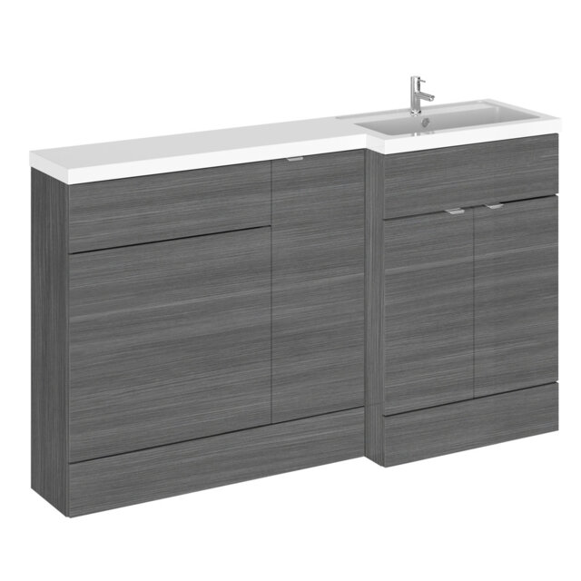 Fusion Fitted Furniture - Gloss White 1505mm Bathroom Vanity with Basin