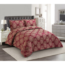 Bridal Jacquard Bedspread With Pillow Sham Set, Floral Printed Coverlet, Decorative Luxury All-Season Bedding