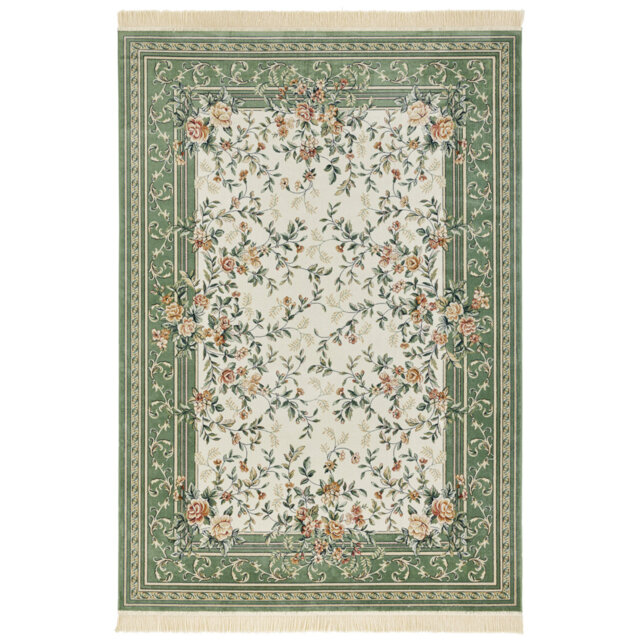 Tufted Cream/Green Rug