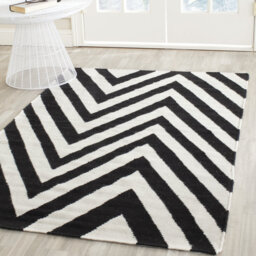 Mcnair Handmade Flatweave Wool Black/Ivory Rug